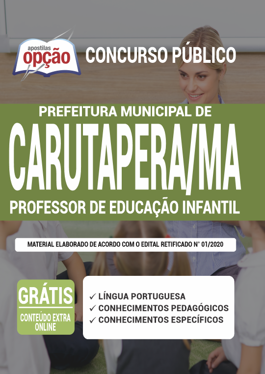 Apostila Prefeitura  de Carutapera - MA - Professor de Educação Infantil