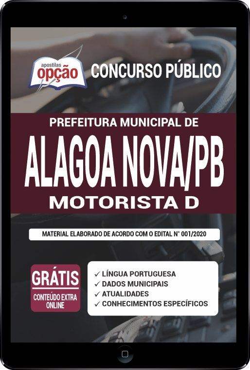 Apostila Prefeitura de Alagoa Nova - PB PDF - Motorista - D