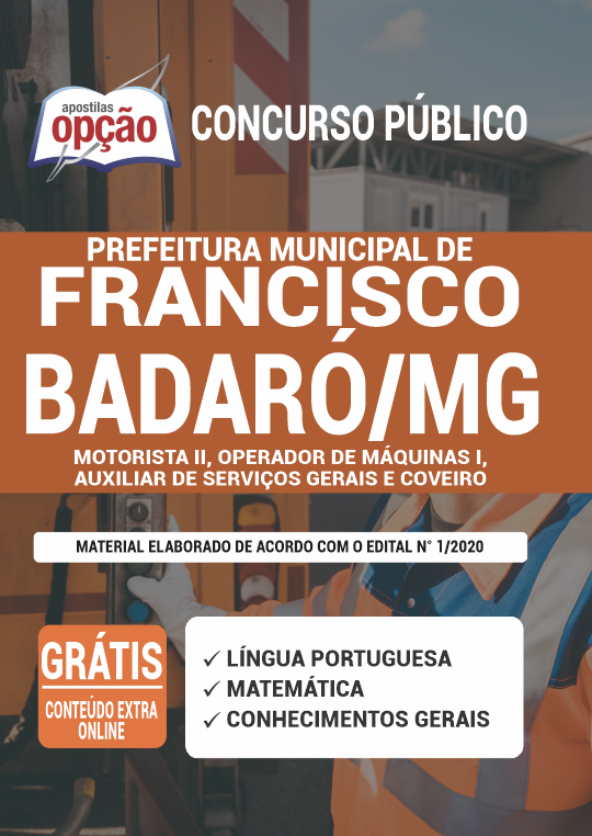 Apostila Prefeitura de Francisco Badaró - MG - Fundamental