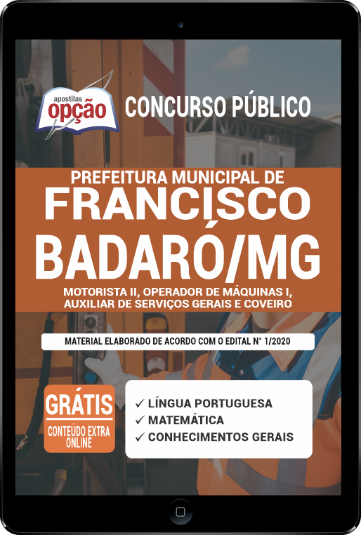 Apostila Prefeitura de Francisco Badaró - MG PDF - Fundamental