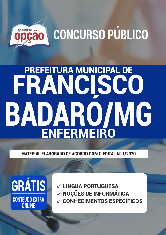 Apostila Prefeitura de Francisco Badaró - MG - Enfermeiro