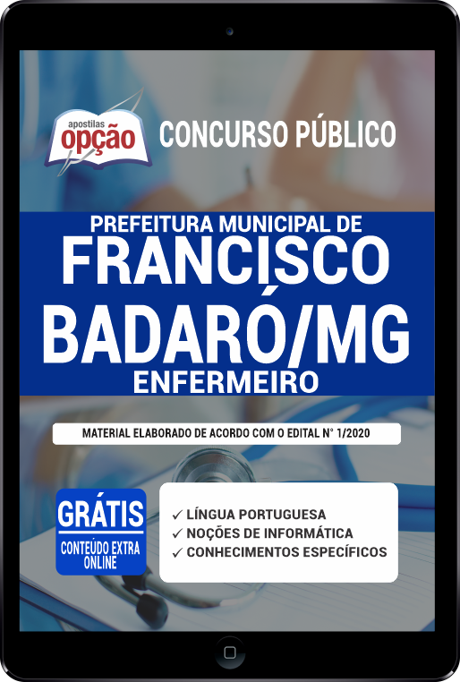 Apostila Prefeitura de Francisco Badaró - MG PDF - Enfermeiro