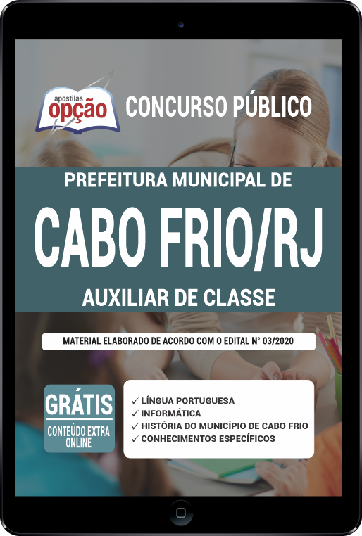 Apostila Prefeitura de Cabo Frio - RJ PDF - Auxiliar de Classe