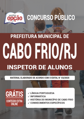 Apostila Prefeitura de Cabo Frio - RJ - Inspetor de Alunos