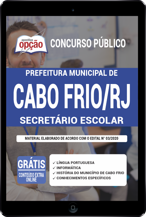 Apostila Prefeitura de Cabo Frio - RJ PDF - Secretário Escolar