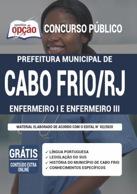 Apostila Prefeitura de Cabo Frio - RJ - Enfermeiro I e Enfermeiro III