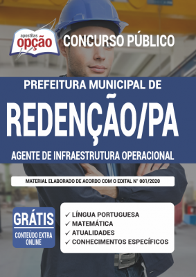 Apostila Prefeitura de Redenção - PA - Agente de Infraestrutura Operacional