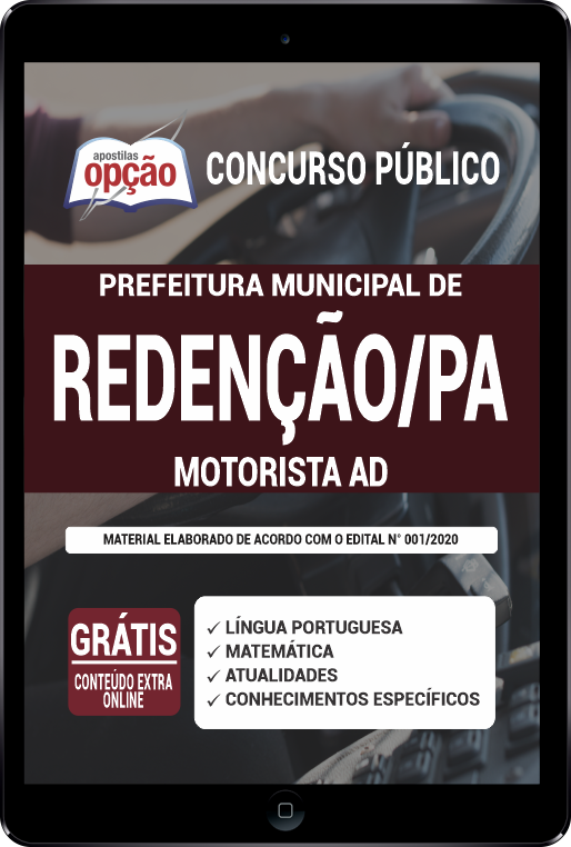 Apostila Prefeitura  Redenção - PA PDF Motorista AD