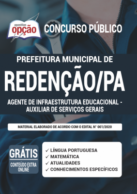 Apostila Prefeitura de Redenção - PA - Agente de Infraestrutura Educacional - Auxiliar de Serviços Gerais