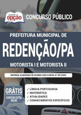 Apostila Prefeitura de Redenção - PA - Motorista I e Motorista II