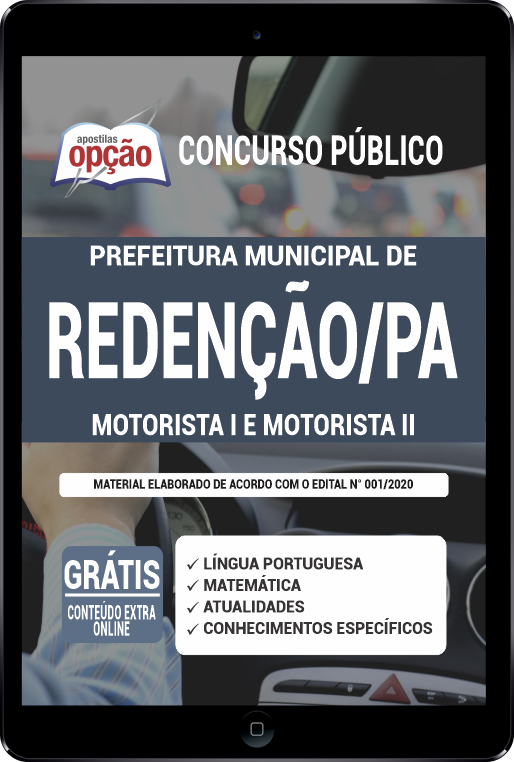 Apostila Prefeitura  de Redenção - PA PDF - Motorista I e Motorista II