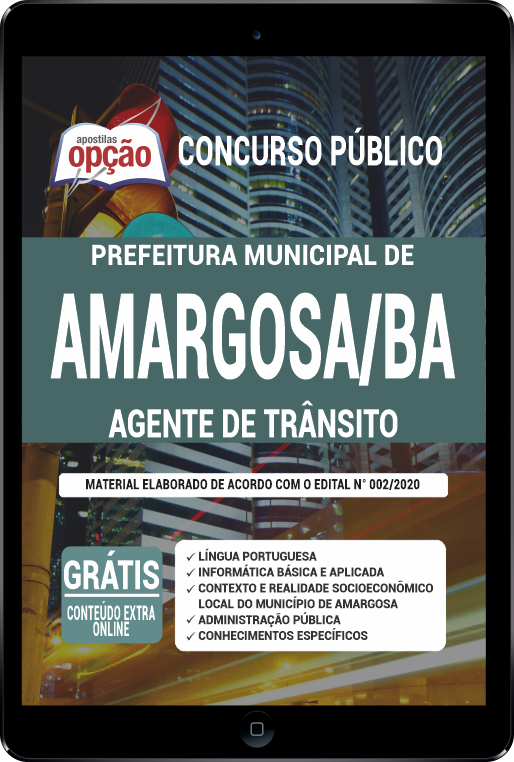 Apostila Prefeitura de Amargosa - BA PDF - Agente de Trânsito