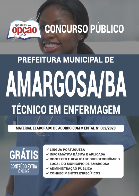 Apostila Prefeitura de Amargosa - BA - Técnico em Enfermagem