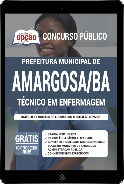 Apostila Prefeitura de Amargosa - BA PDF - Técnico em Enfermagem