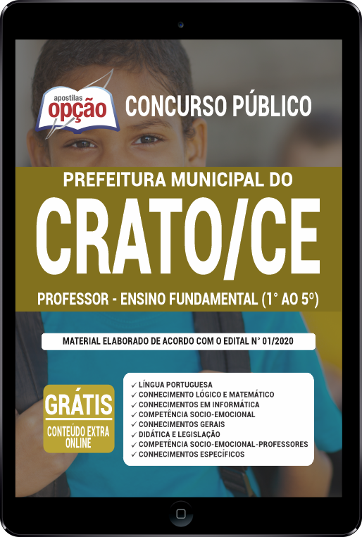 Apostila Prefeitura  do Crato CE PDF - Professor - Ensino Fundamental