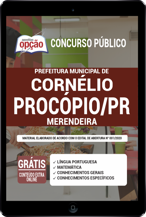 Apostila Prefeitura de Cornélio Procópio - PR PDF - Merendeira