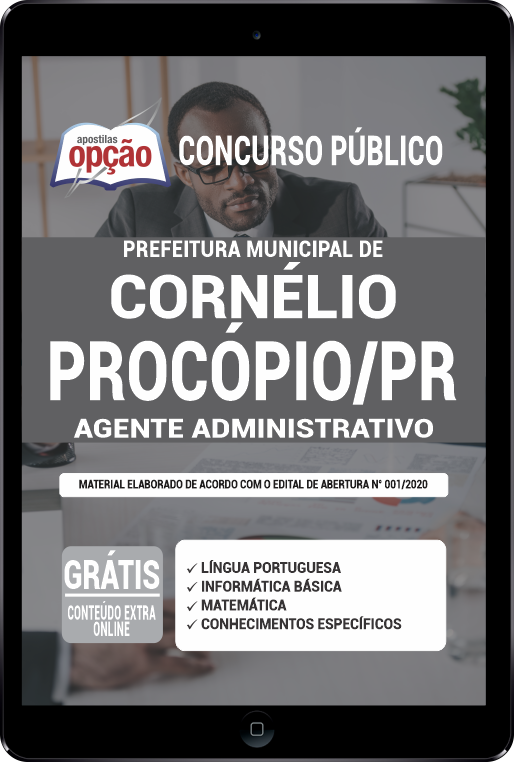 Apostila Prefeitura de Cornélio Procópio - PR PDF - Agente Admin