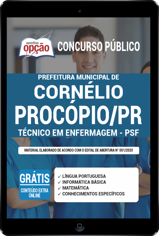 Apostila Prefeitura  Cornélio Procópio PR PDF Técnico em Enfermagem (PSF)