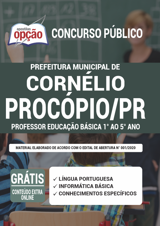 Apostila Prefeitura  Cornélio Procópio PR - Professor Educação Básica