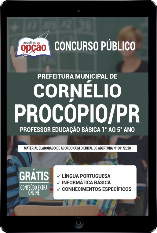 Apostila Prefeitura  Cornélio Procópio PR PDF - Professor Educação Básica