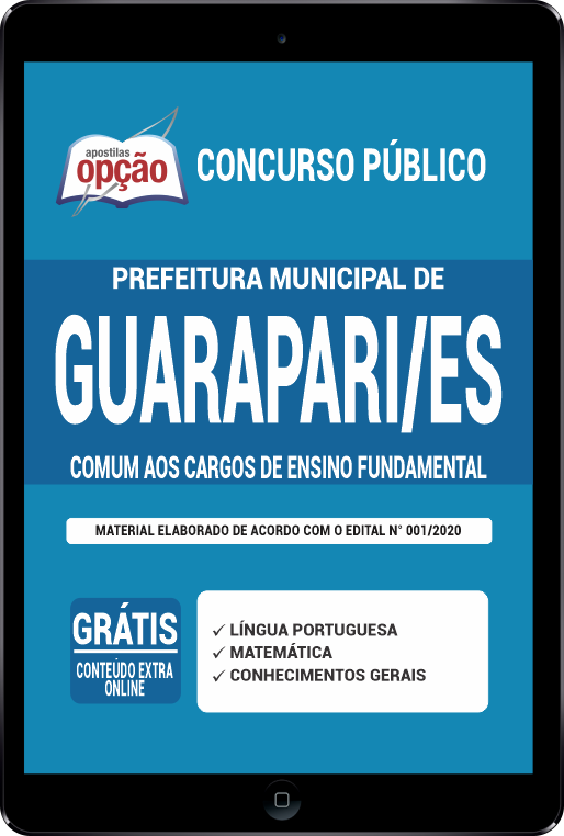 Apostila Prefeitura  Guarapari - ES PDF - Cargos de Ensino Fundamental