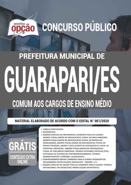 Apostila Prefeitura  de Guarapari - ES - Cargos de Ensino Médio