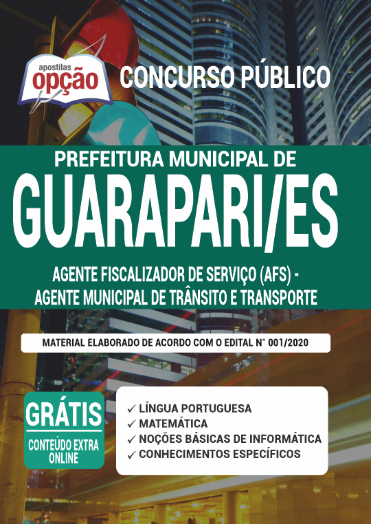 Apostila Prefeitura  de Guarapari - ES - Agente Fiscalizador de Serviço