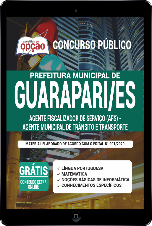 Apostila Prefeitura  Guarapari - ES PDF - Agente Fiscalizador de Serviço