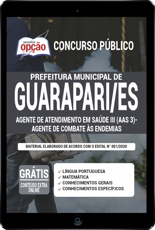 Apostila Prefeitura  de Guarapari ES PDF - Agente de Combate às Endemias