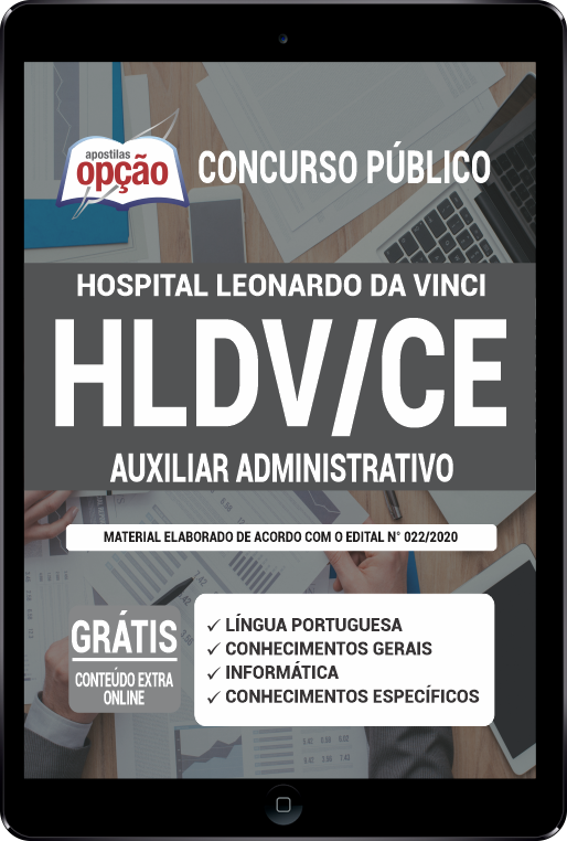 Apostila HLDV-CE PDF - Auxiliar Administrativo