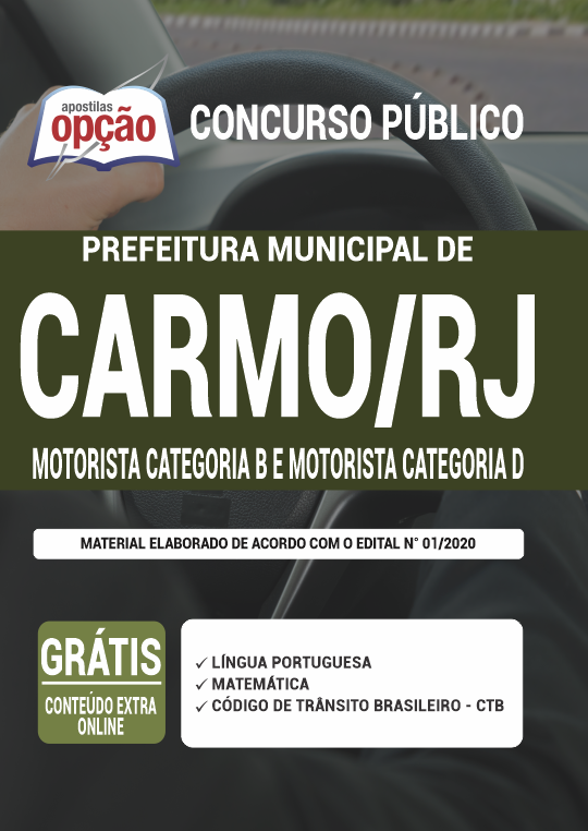 Apostila Prefeitura  de Carmo - RJ - Motorista B e D