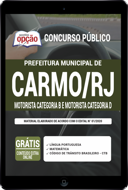 Apostila Prefeitura  de Carmo - RJ PDF - Motorista B e D