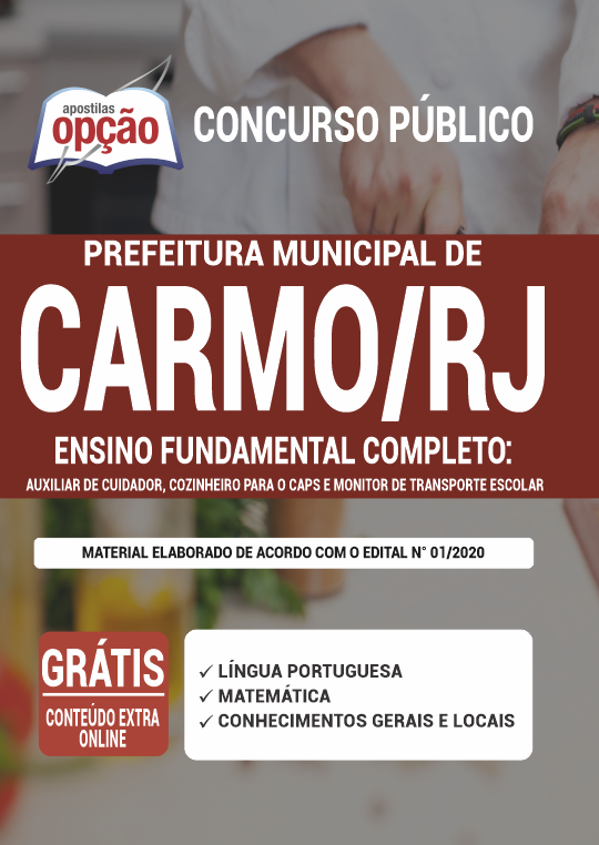 Apostila Prefeitura  de Carmo - RJ - Ensino Fundamental Completo