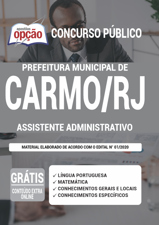 Apostila Prefeitura  de Carmo - RJ - Assistente Administrativo