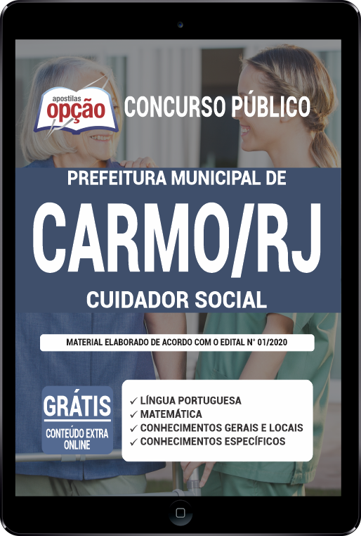 Apostila Prefeitura  Carmo - RJ PDF - Cuidador Social