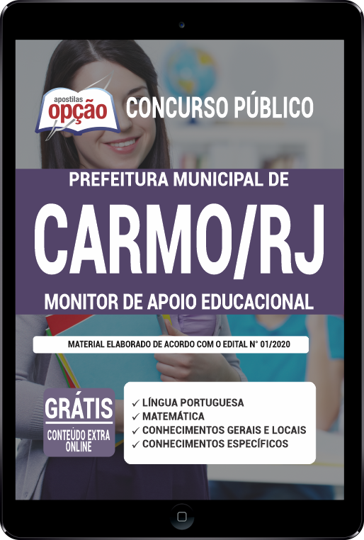 Apostila Prefeitura  Carmo - RJ PDF - Monitor de Apoio Educacional