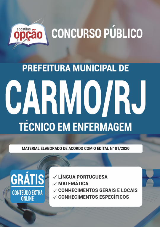 Apostila Prefeitura de Carmo - RJ - Técnico em Enfermagem