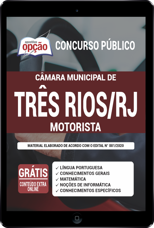 Apostila Câmara de Três Rios - RJ em PDF - Motorista