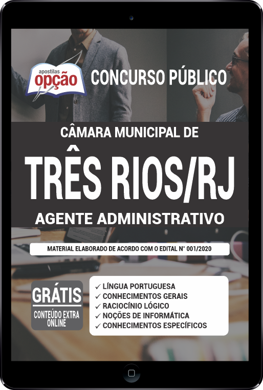 Apostila Câmara de Três Rios - RJ PDF - Agente Administrativo