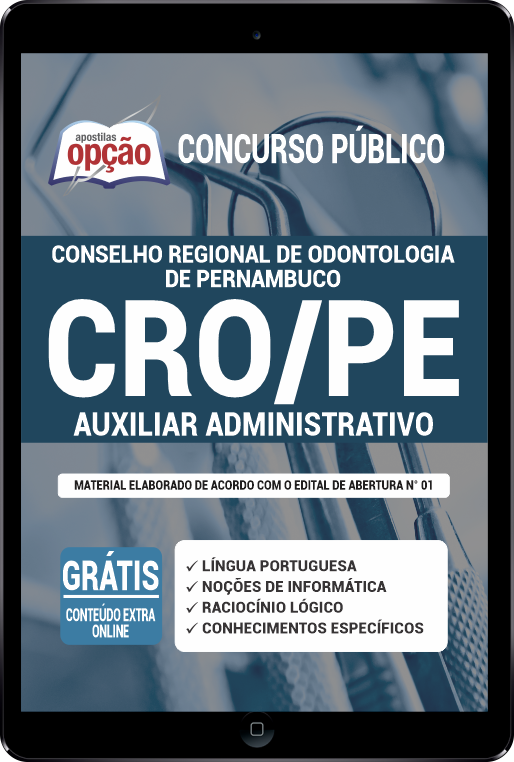 Apostila CRO-PE PDF - Auxiliar Administrativo