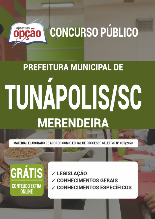 Apostila Prefeitura de Tunápolis - SC - Merendeira