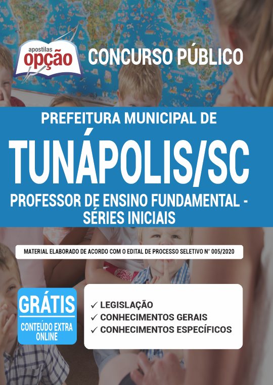 Apostila Prefeitura de Tunápolis - SC - Professor Ensino Fundamental