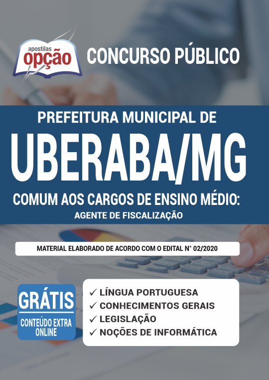 Apostila Prefeitura de Uberaba - MG - Agente de Fiscalização