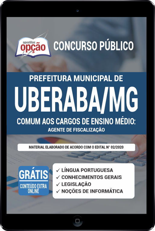 Apostila Prefeitura de Uberaba - MG PDF - Agente de Fiscalização