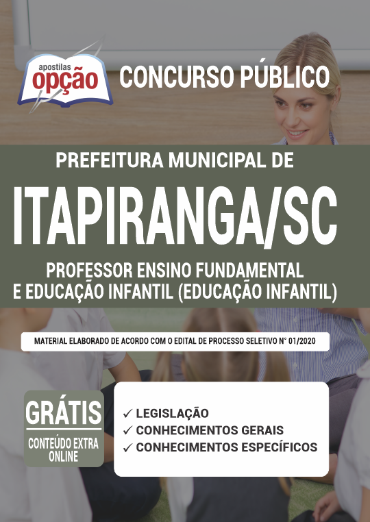 Apostila Prefeitura  Itapiranga SC Professor Ensino Fund e Ed Infantil