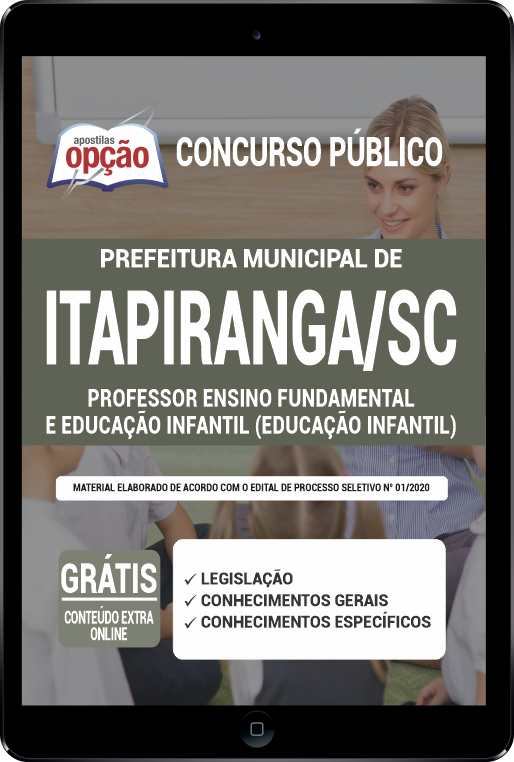 Apostila Prefeitura  Itapiranga SC PDF Professor Ensino Fund e Infantil