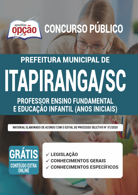 Apostila Prefeitura  Itapiranga SC Professor - Anos Iniciais