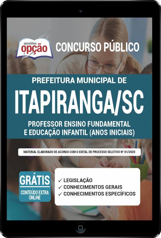 Apostila Prefeitura  Itapiranga SC PDF Professor - Anos Iniciais