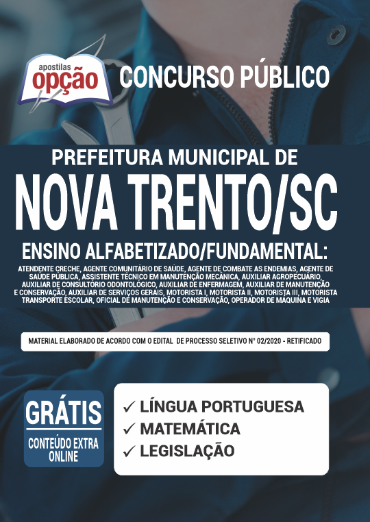 Apostila Prefeitura  Nova Trento - SC - Ensino Alfabetizado/Fundamental