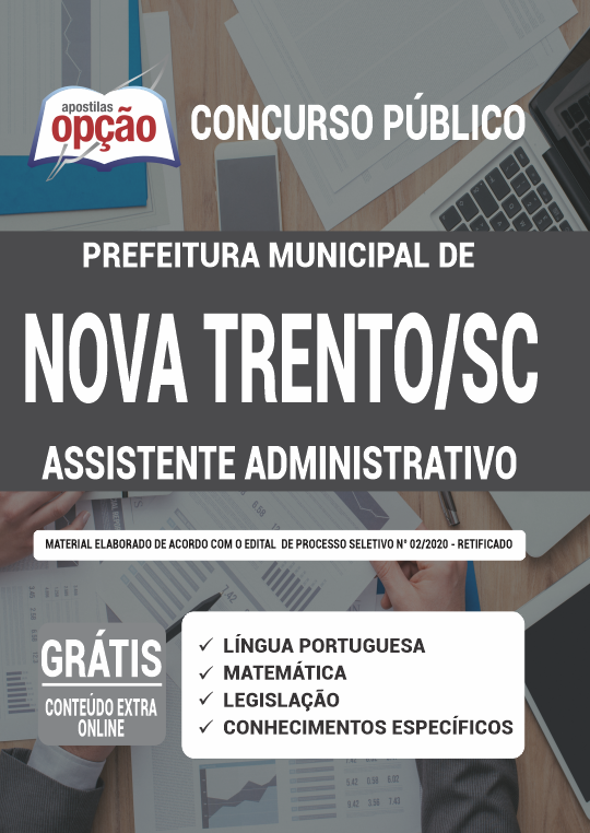 Apostila Prefeitura  Nova Trento - SC - Assistente Administrativo